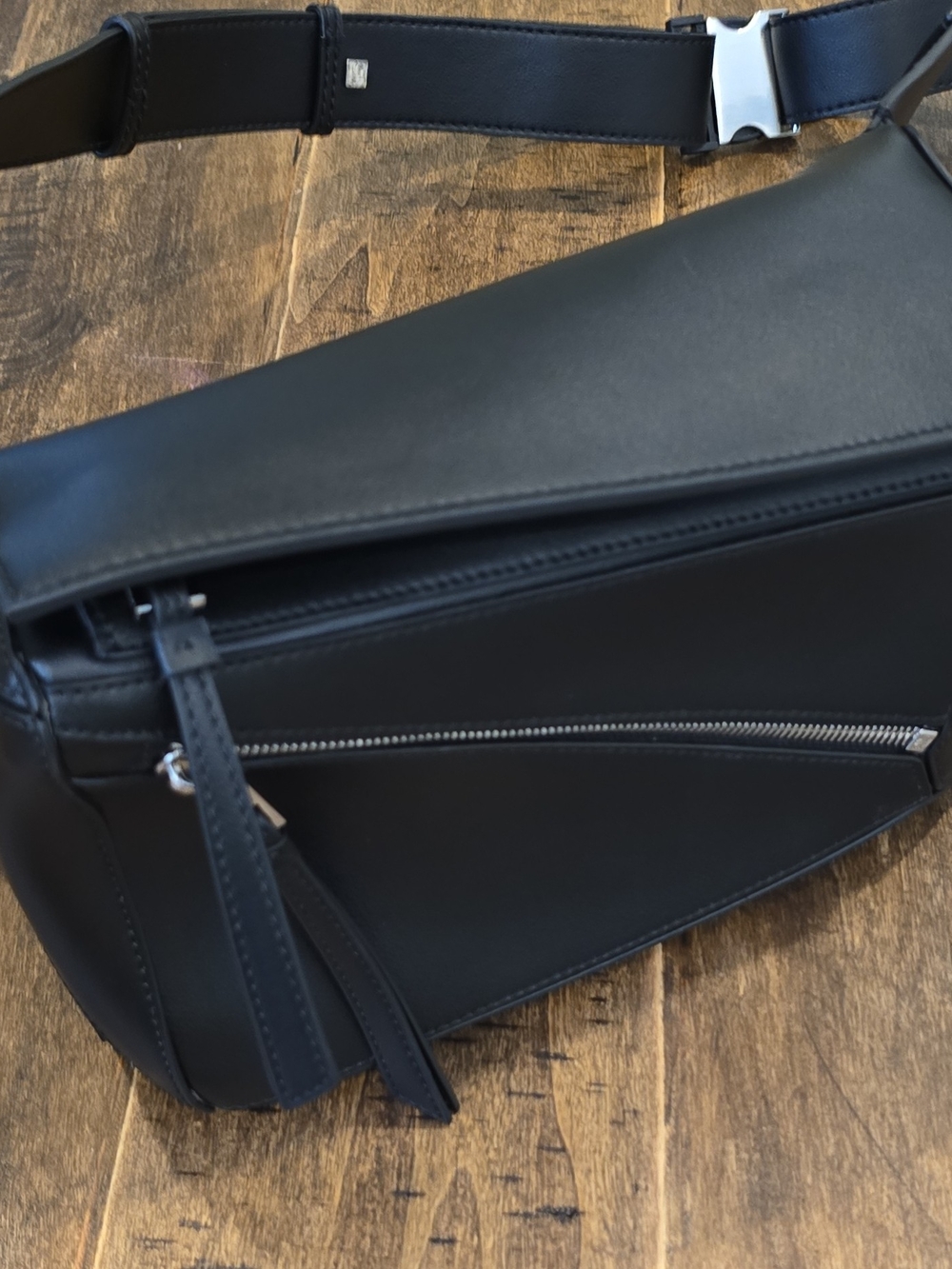 Loewe Puzzle Iconis Leather Crossbody Bag Made In Spein